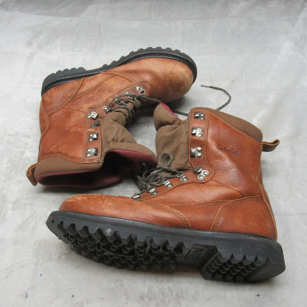 Cabela Men 11.5D Boot Brn Iron Ridge Goretex Waterproof Insulated Hunt Waterfowl